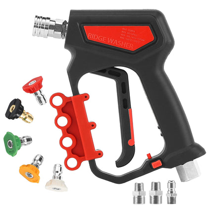 RIDGE WASHER pressure washer gun with locking handle for safe operation