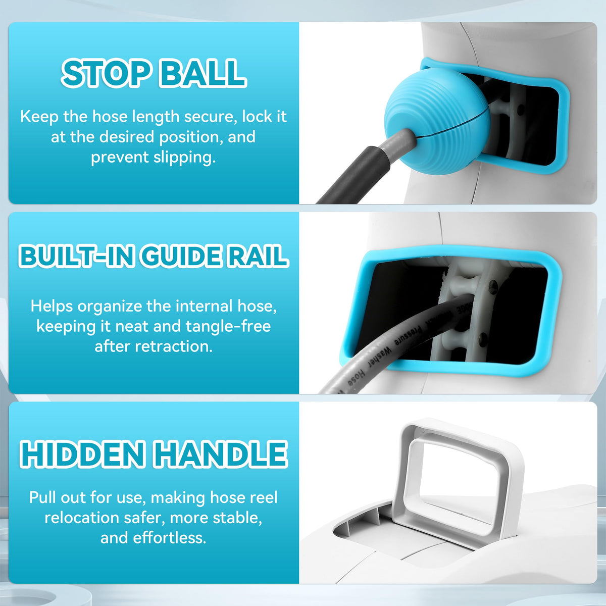RIDGE WASHER sealed connection prevents leaks during operation