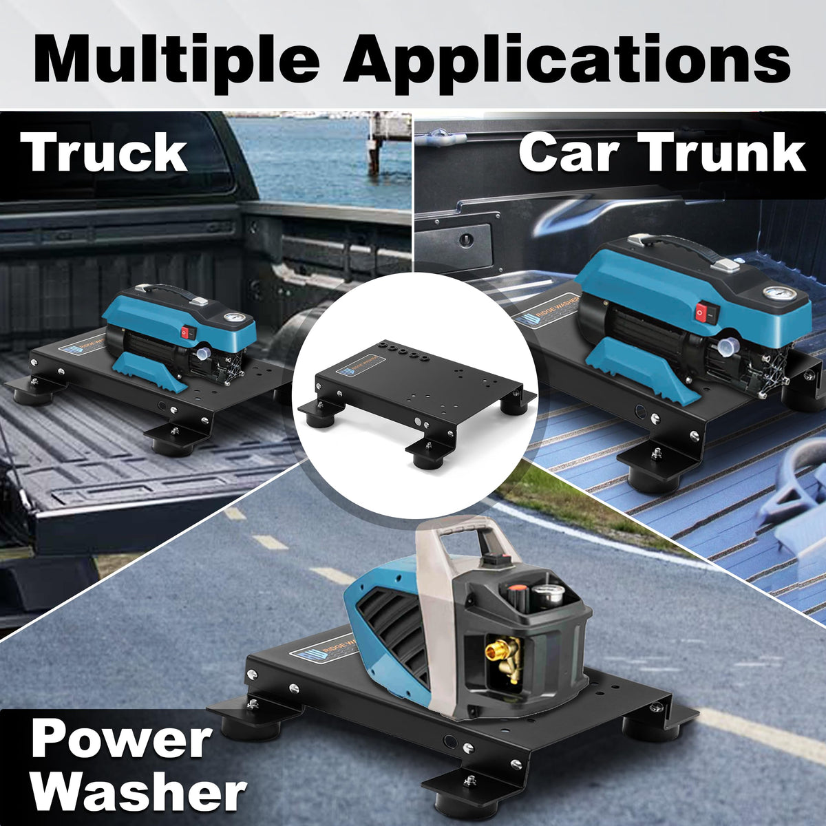 RIDGE WASHER skid plate uses corrosion-resistant material for durability under tough use.