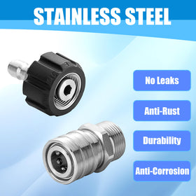 RIDGE WASHER stainless steel pressure washer adapter for tough cleaning jobs.