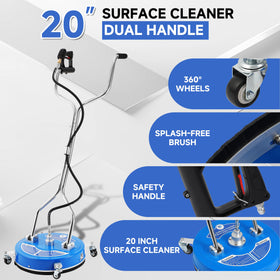 RIDGE WASHER surface cleaner supports up to 6.6 GPM for efficient cleaning