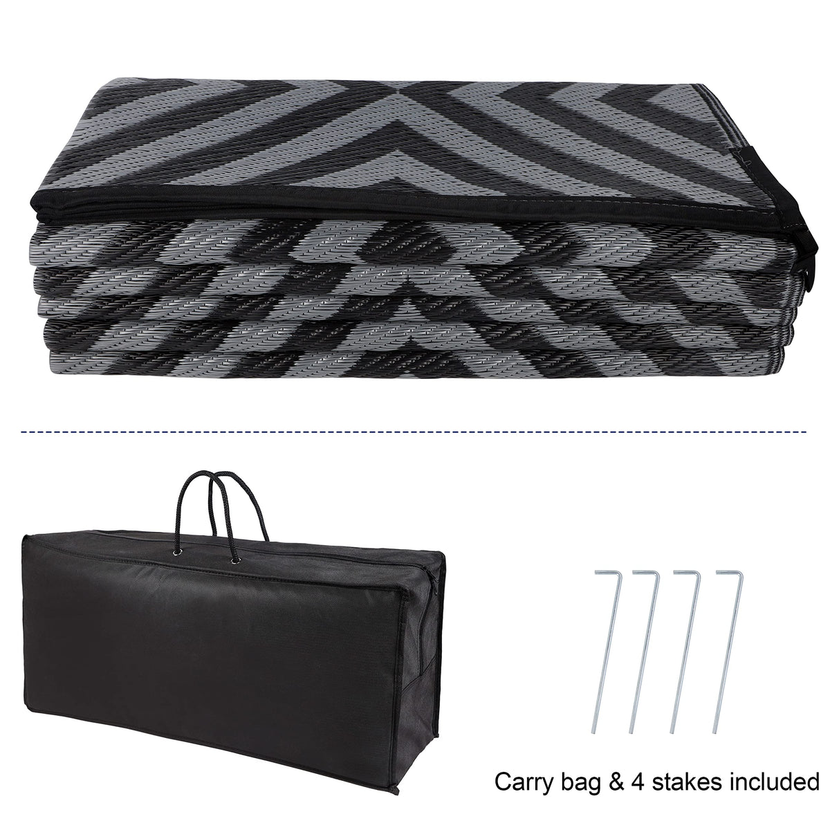 Ridota reversible mats UV-stabilized surface prevents fading in sunny outdoor areas