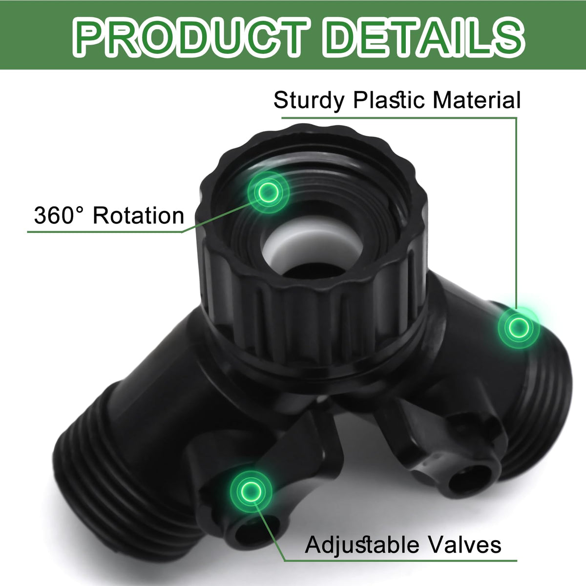 Rierdge ABS plastic construction resists rust and fading for durable outdoor use.