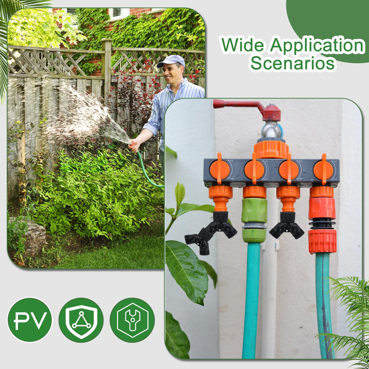 Rierdge leak-free seals keep connections secure and drip-free.