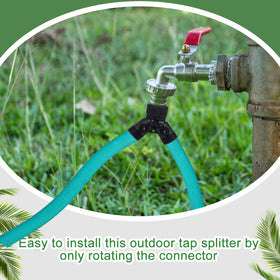 Rierdge 360° swivel top fitting simplifies installation and hose orientation.
