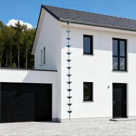 Rifachua gutter adapter set simplifies tool-free installation for gutters.