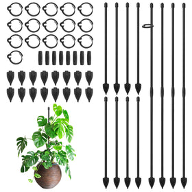 RIFNY 14-inch adjustable plant stake with clips for versatile indoor support.