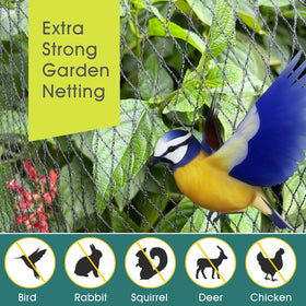 RIFNY bird netting stakes included for fast garden setup