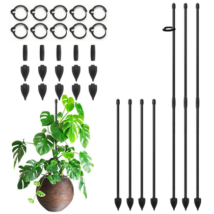 RIFNY plant stakes with adjustable height for versatile indoor and outdoor support.