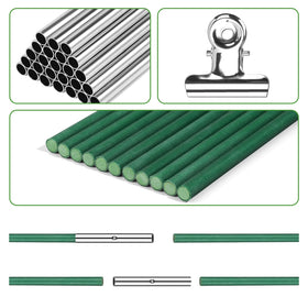 RIFNY raised-bed protection with greenhouse hoops for year-round growing.
