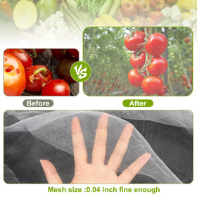 RIFNY stabilized lightweight PE mesh offers durable, reusable garden protection