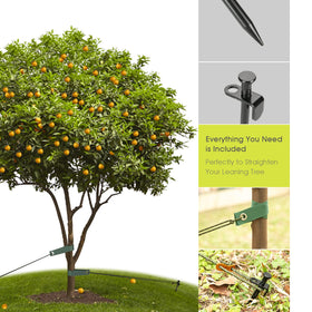 RIFNY straps for the tree stake kit, each 15.75 inches, distributing load safely