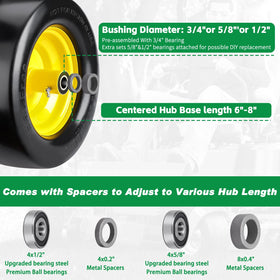 RIHYTAC durable steel rims with reinforced coating.