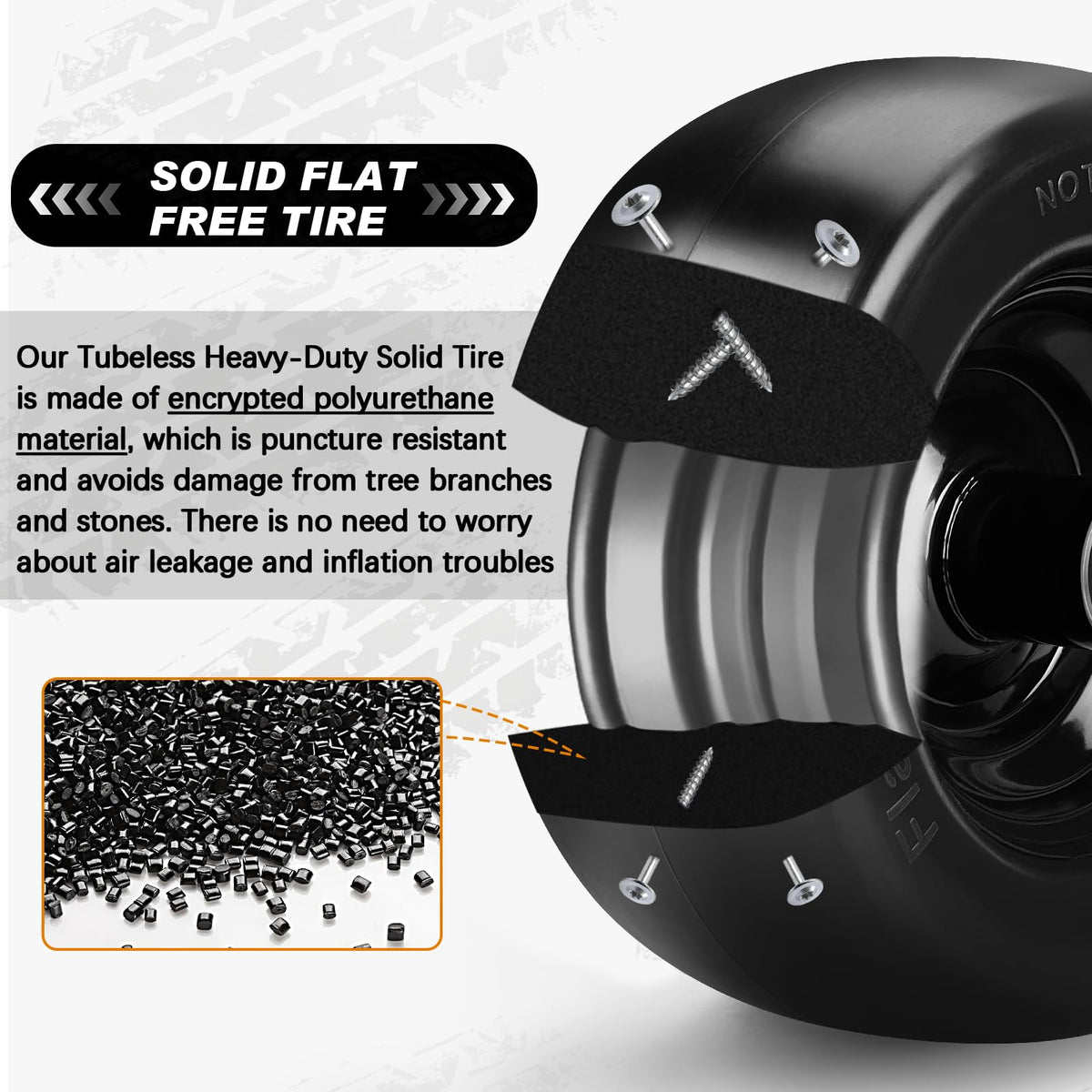 Integrated steel rim reinforces durability under heavy use