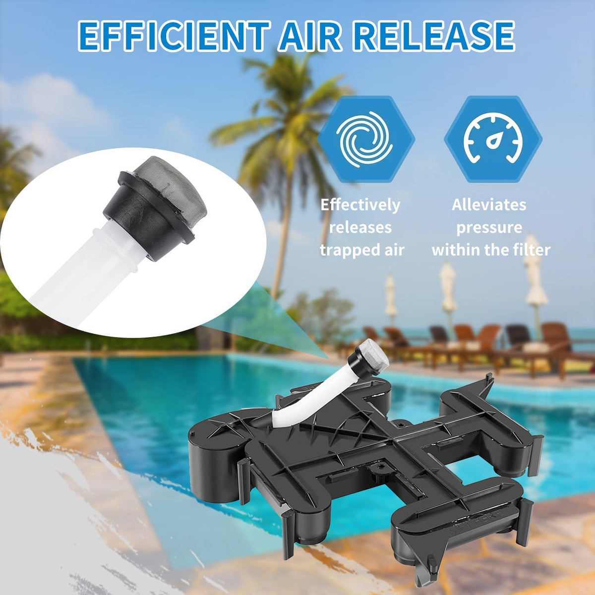 RILDWO air bleed tube and screen cap for reliable DE filtration
