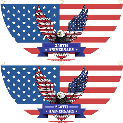 Riletese America flag 2-piece 1776-2026 banner for outdoor porch