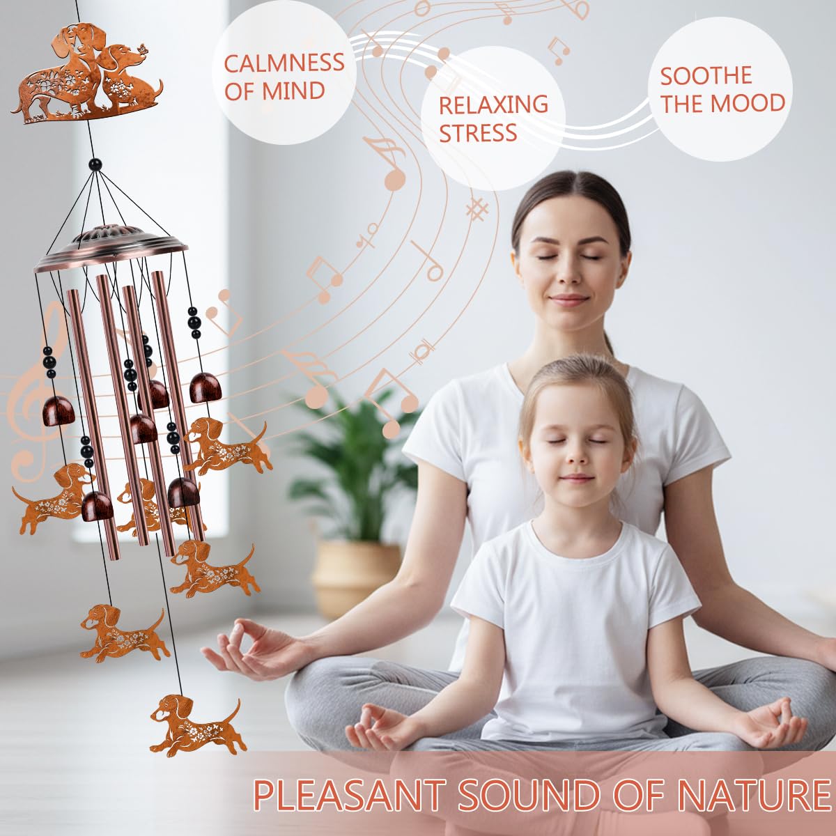 Riletese Dachshund Wind Chimes gift box showcases thoughtful present