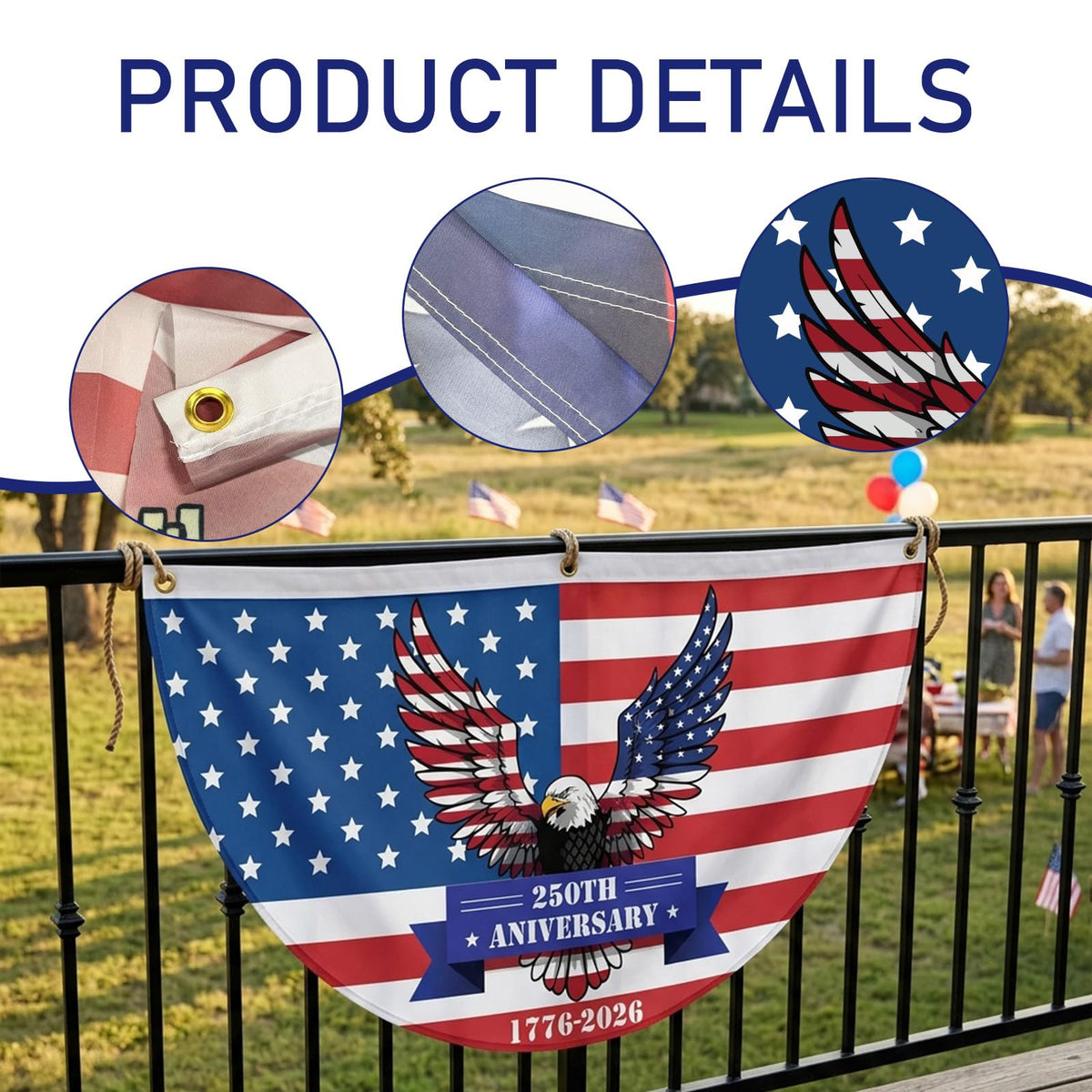 Riletese nylon rope hanging system enables easy porch or fence mounting