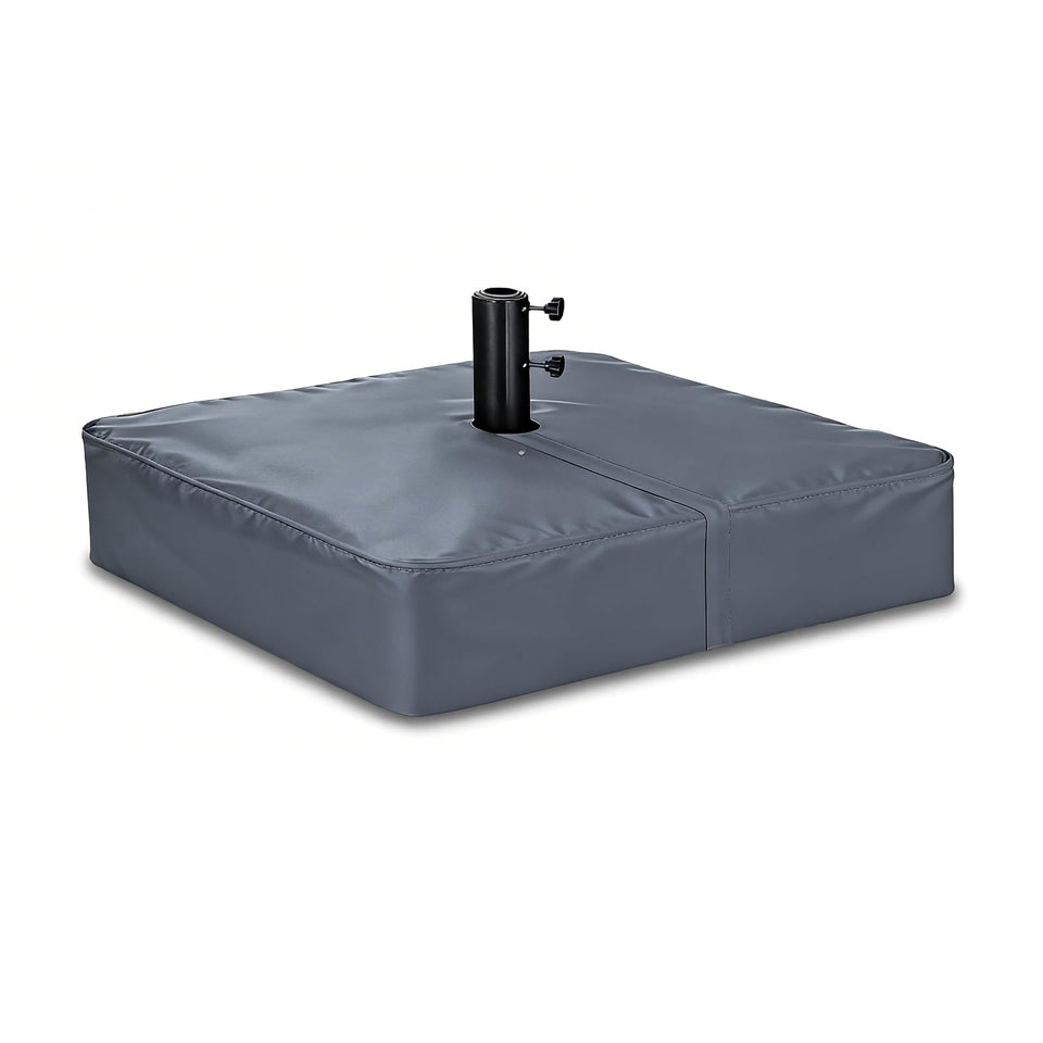 Rileytee patio umbrella base cover front view: snug fit and protection
