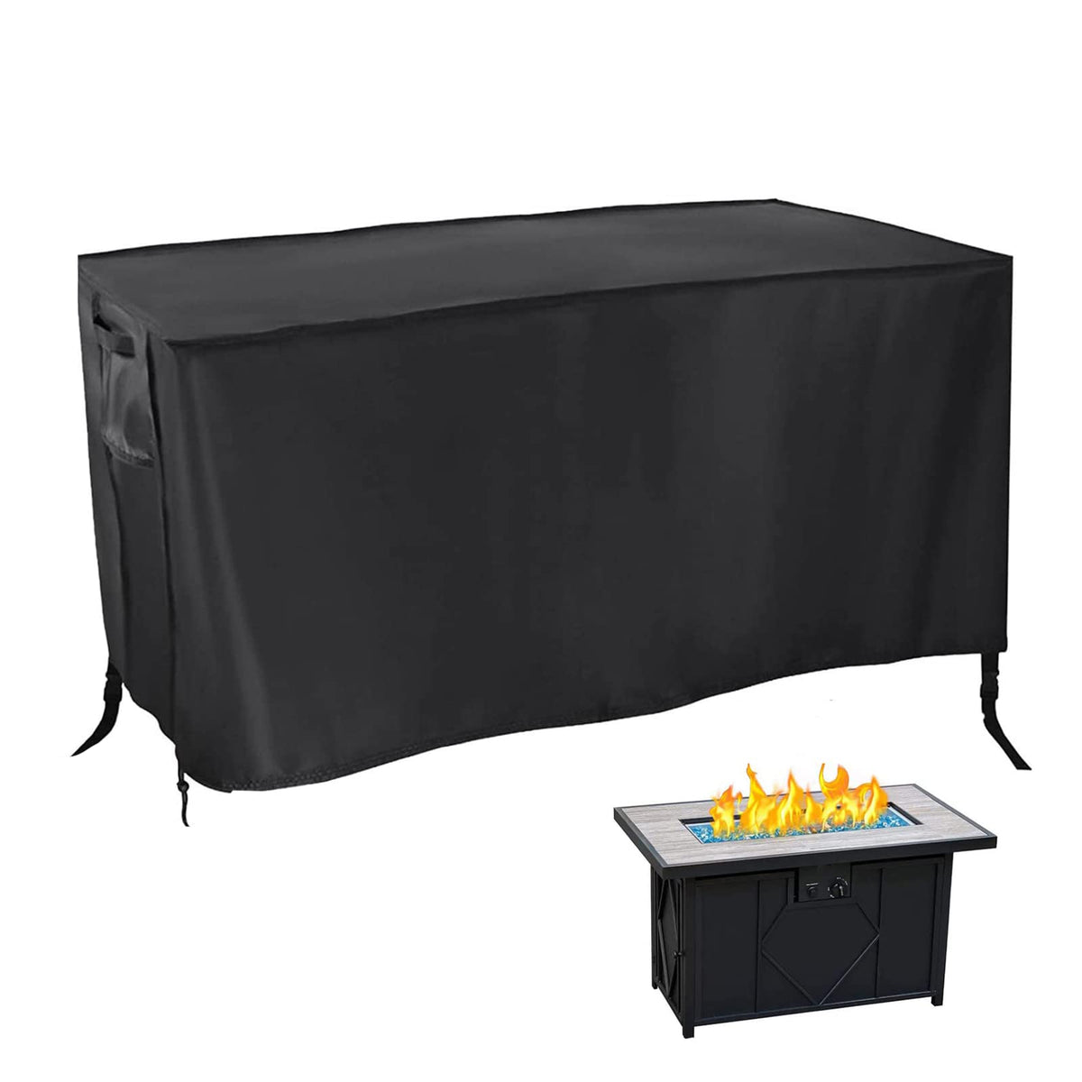 All-weather protection by Rilime fire pit cover for rain and snow