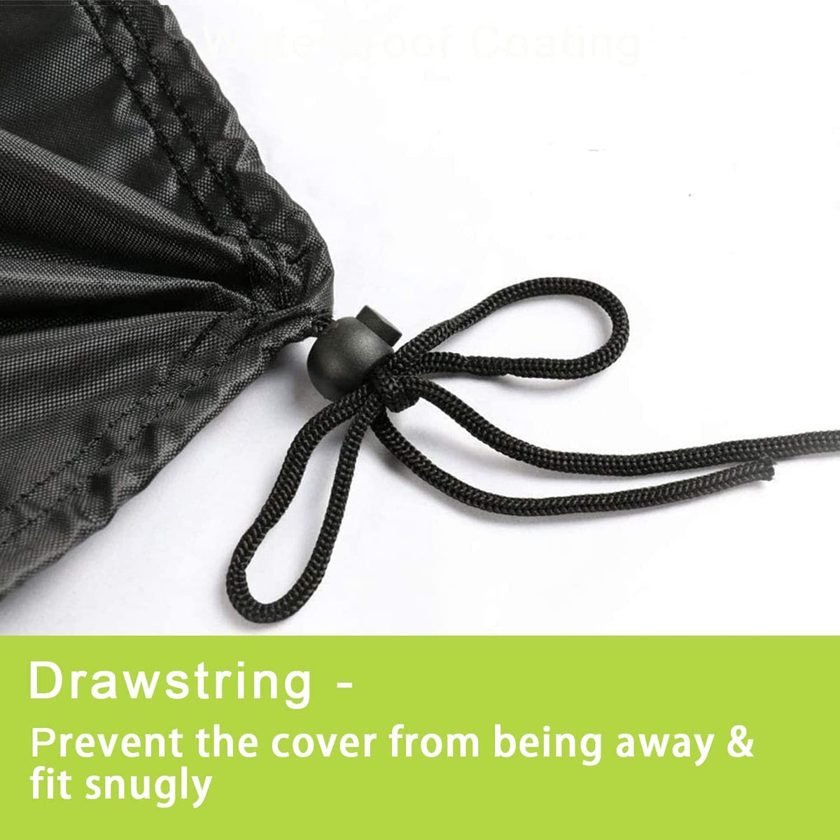 Rilime adjustable drawstring windproof design keeps cover secure on breezy nights