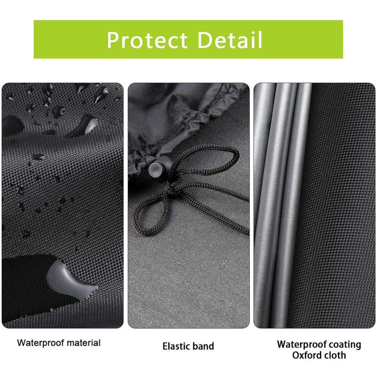 Seam-tape detail on Rilime cover prevents water seepage