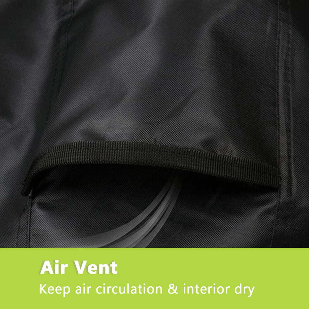 Ventilated handles on Rilime cover for easy placement and removal