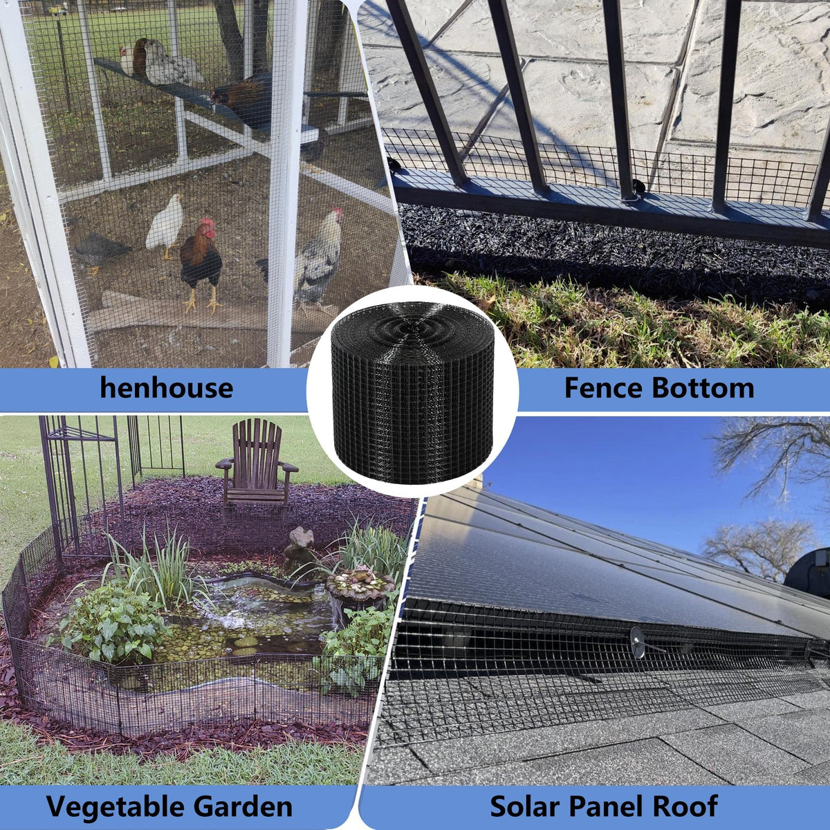 Rilth multi-use netting suitable for vents, poultry enclosures, and fencing