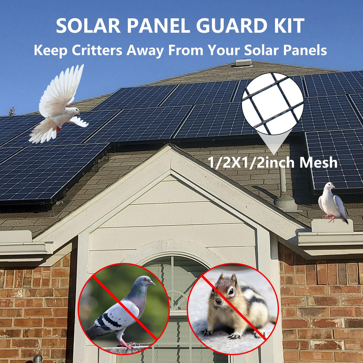 Rilth PVC-coated steel critter guard black mesh for outdoor durability