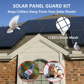 Rilth PVC-coated steel critter guard black mesh for outdoor durability