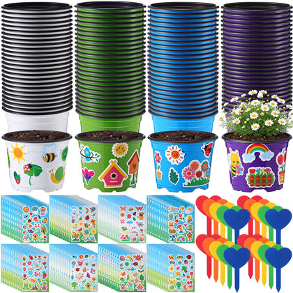 RimCereal 100-set garden pot craft kit for classroom projects.