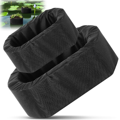 RimCereal floating pond planter large 9in close-up, durable fabric for long-lasting pond decor.