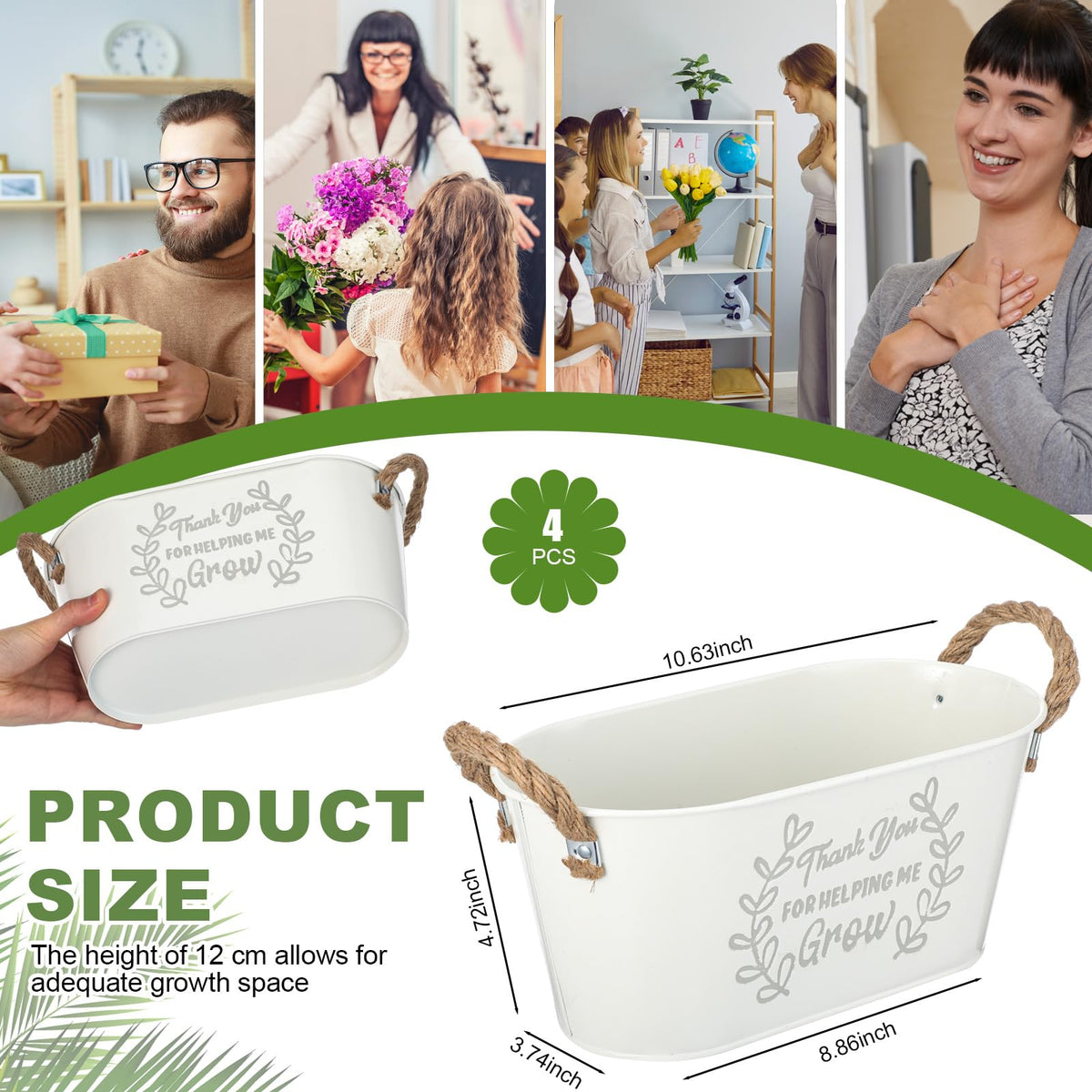 RimCereal galvanized metal finish highlights durable, rust-resistant planter design.