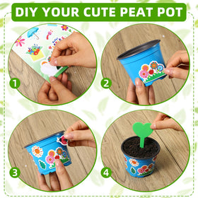 RimCereal decorative sticker sheets to personalize pots.