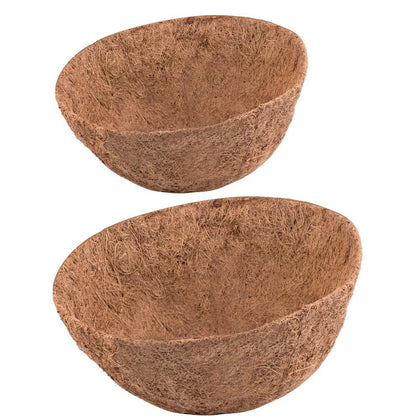 Rimonasure 2-pack round coco liners for 8-inch baskets boost moisture balance.