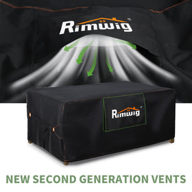 Rimwig all-weather cover guards against scratches and fading.