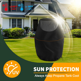 Rimwig durable oxford fabric propane tank cover close-up