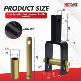 Rinkou link pin and sleeve secure the connection for safe attachments