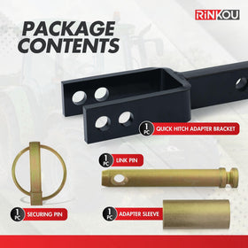 Rinkou premium quick hitch kit includes pin and sleeve for installation