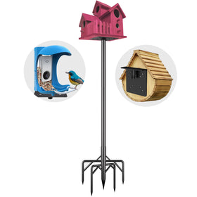 RINLAIN bird feeder pole 79 inch for secure outdoor mounting and adjustable height