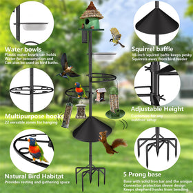 RINLAIN five-prong base provides sturdy soil anchoring