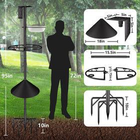 RINLAIN mounting platform ready for easy bird feeder installation