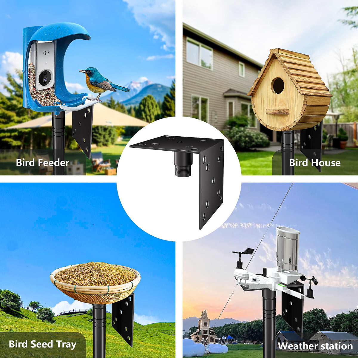 RINLAIN squirrel baffle protects feeders from intruders