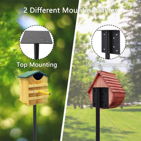 RINLAIN steel pole with extenders offers rust resistance and durable construction
