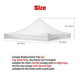 Rinling replacement top with hook-and-loop fasteners for easy fit.