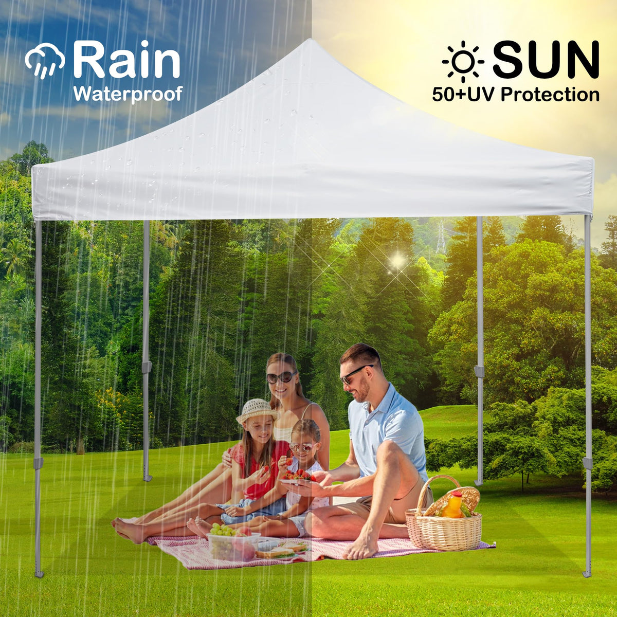 Rinling easy-install top cloth; no tools required.