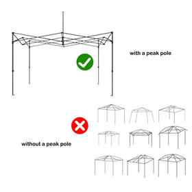 Rinling pop-up canopy top cover, waterproof for outdoor shade.
