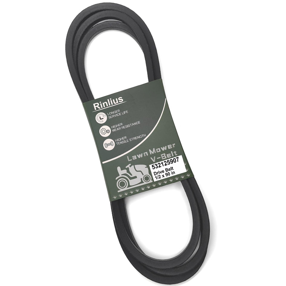 Rinlius mower drive belt 532125907 for reliable lawn maintenance