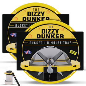 RinneTraps dizzy dunker bucket lid trap enables quick, humane indoor mouse capture.