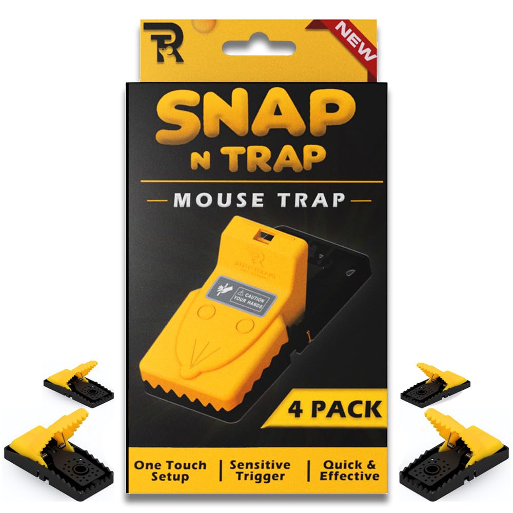 RinneTraps Snap N Trap front view shows compact, reusable pest control.